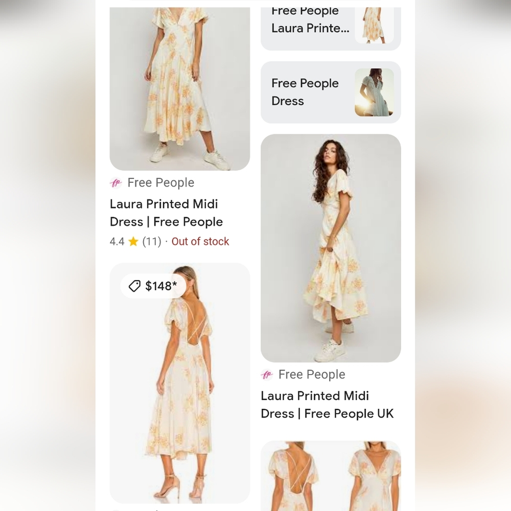 Free People Laura Printed Midi Dress - Picture 9 of 10